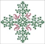(image for) Floral Ornamental #060 Striped Pepper Blooms